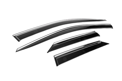 Window Deflectors with Chrome Trim Niken Luxury (4 pcs) for Toyota C-HR 2023- - image 3