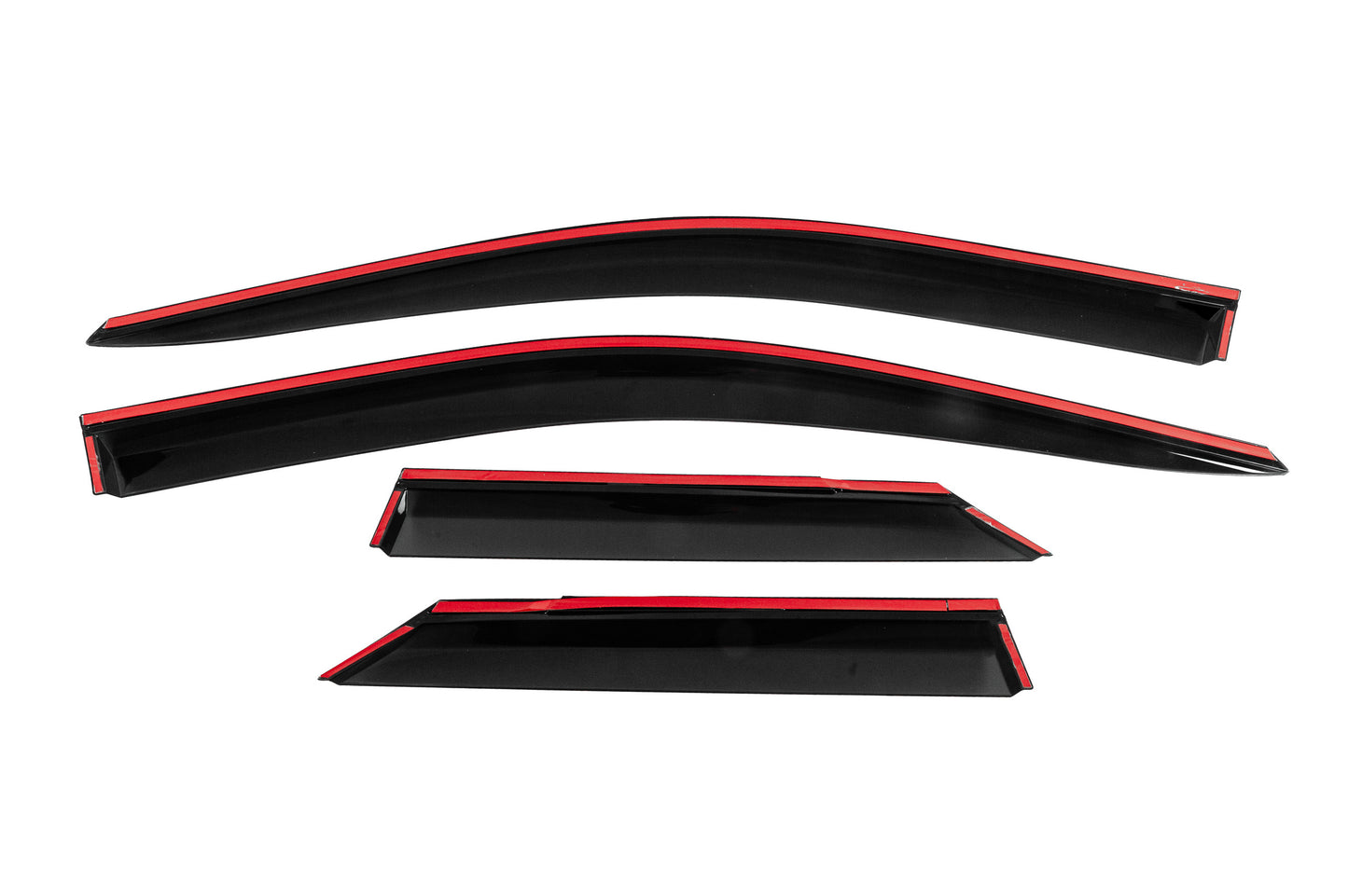 Window Deflectors with Chrome Trim Niken Luxury (4 pcs) for Toyota C-HR 2023- - image 4