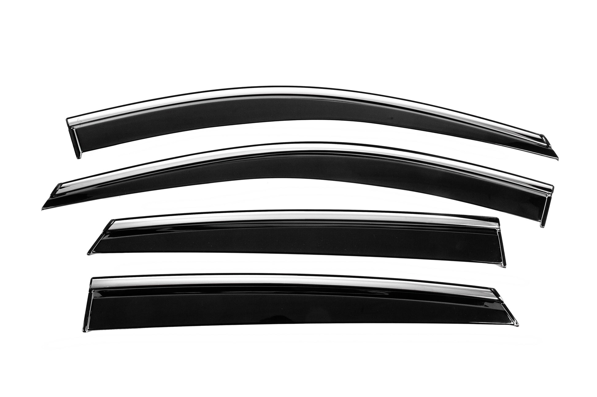 Window Deflectors with Chrome Trim Niken Luxury (4 pcs) for MG ZS 2017- - image 1