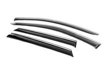 Window deflectors with chrome trim (4 pcs, Niken) for Kia Niro 2016- - image 2