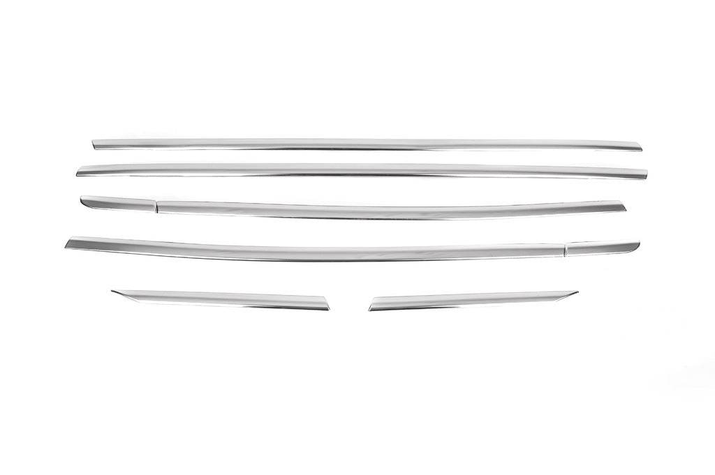 Glass edging (6 pcs, stainless steel) for Ford Ecosport - Reelken Auto