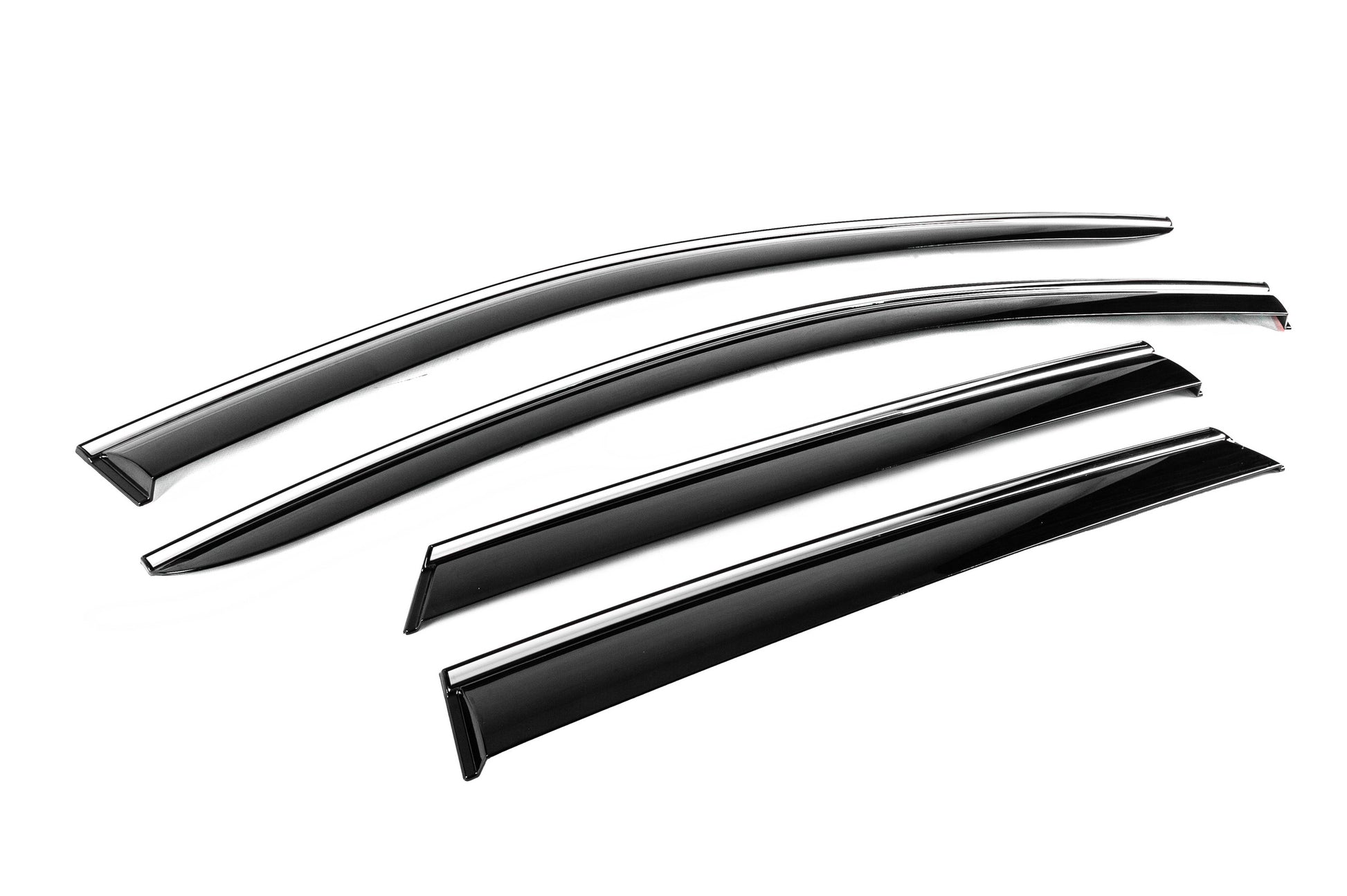 Window deflectors with chrome trim (4 pcs, Niken) for Kia Niro 2016–2021 - image 3