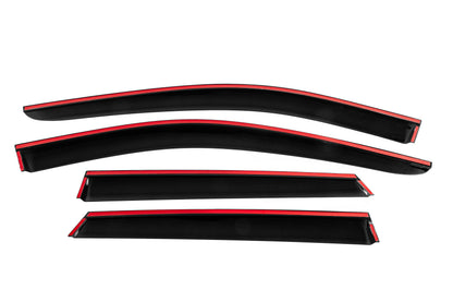 Window Deflectors with Chrome Trim Niken Luxury (2016-2021, 4 pcs) for Kia Niro 2016–2021 - image 4