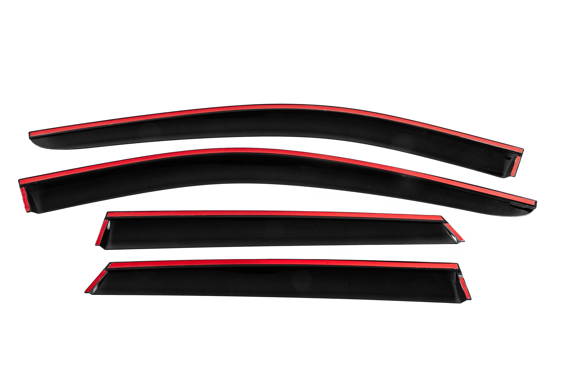 Window Deflectors with Chrome Trim Niken Luxury (2016-2021, 4 pcs) for Kia Niro 2016- - image 4