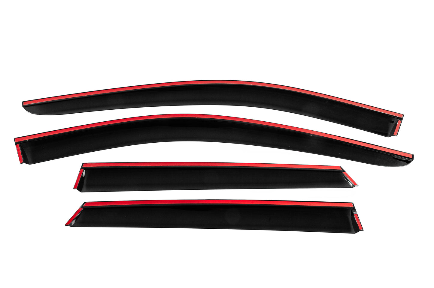 Window Deflectors with Chrome Trim Niken Luxury (2016-2021, 4 pcs) for Kia Niro 2016- - image 4