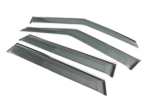 Window Deflectors with Chrome Trim Niken Luxury (4 pcs) for Range Rover Evoque 2012-2018 - image 2