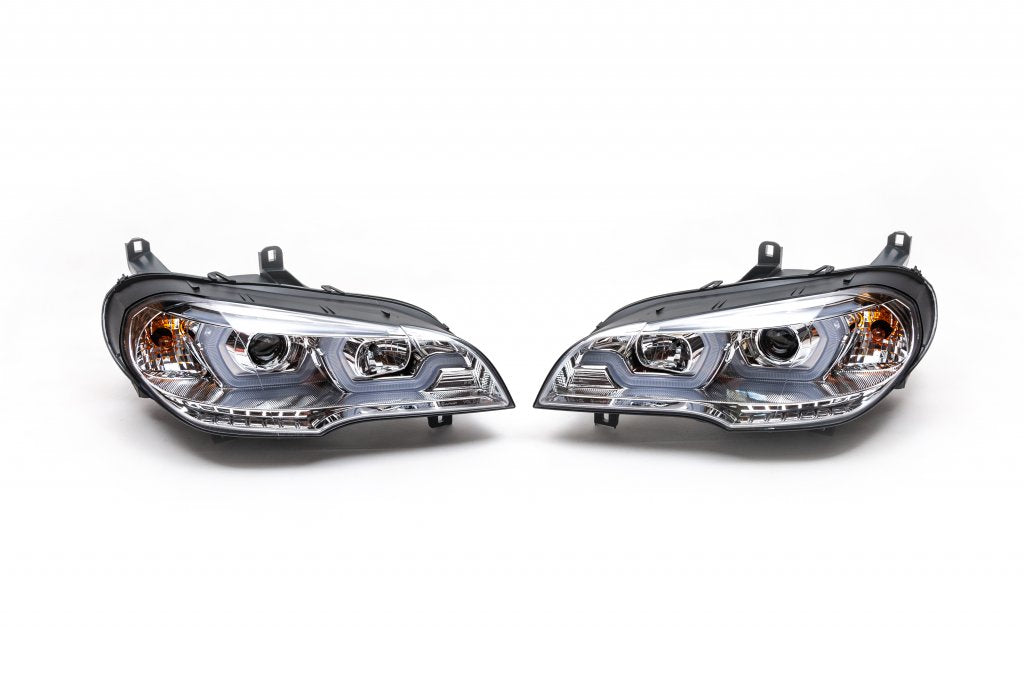 Front headlights (2 pcs, clear) for BMW X5 E70 2007-2013 - image 1