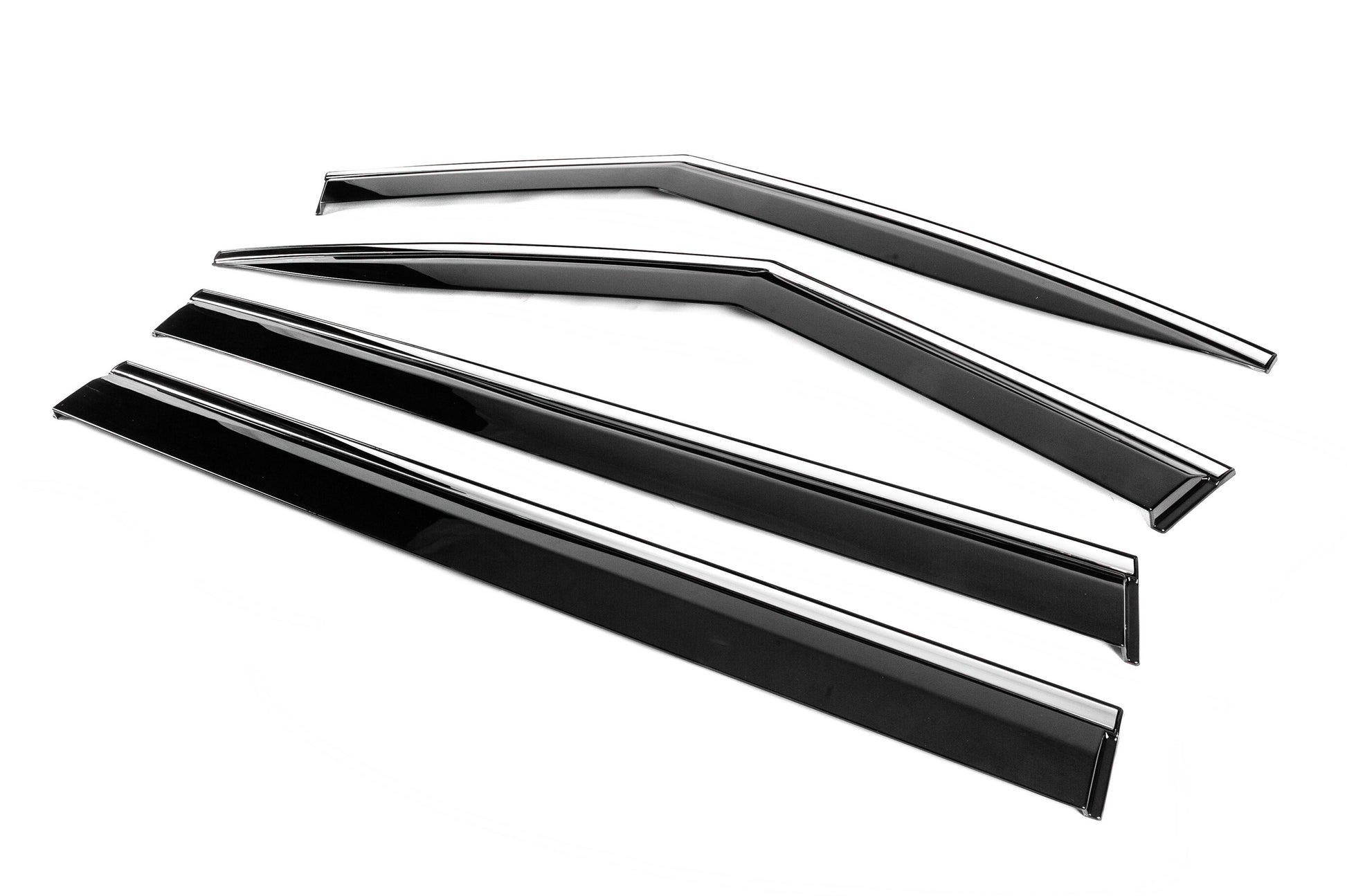 Window Deflectors with Chrome Trim Niken Luxury (4 pcs) for Hyundai Santa Fe 5 2023- - image 2