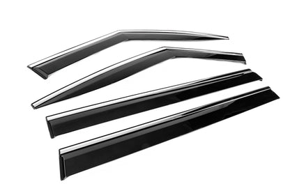 Window Deflectors with Chrome Trim Niken Luxury (4 pcs) for Hyundai Santa Fe 5 2023- - image 3