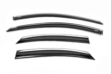 Window Deflectors with Chrome Trim SD/HB (4 pcs, Niken) for Ford Focus II 2008-2011 - image 1
