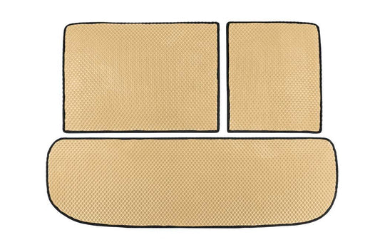 Trunk mat (EVA, Beige) for Infiniti QX60 2022↗ year - Reelken Auto