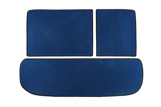 Trunk mat (EVA, Blue) for Infiniti QX60 2022↗ year - Reelken Auto