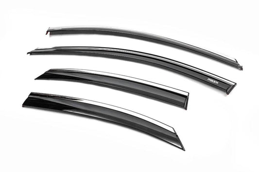 Windshields with chrome SD/HB (4 pcs, Niken) for Ford Focus II 2008-2011 - Reelken Auto