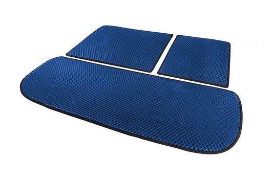 Trunk mat (EVA, Blue) for Infiniti QX60 2022↗ year - Reelken Auto