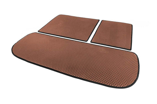 Trunk mat (EVA, Brown) for Infiniti QX60 2022↗ year - Reelken Auto