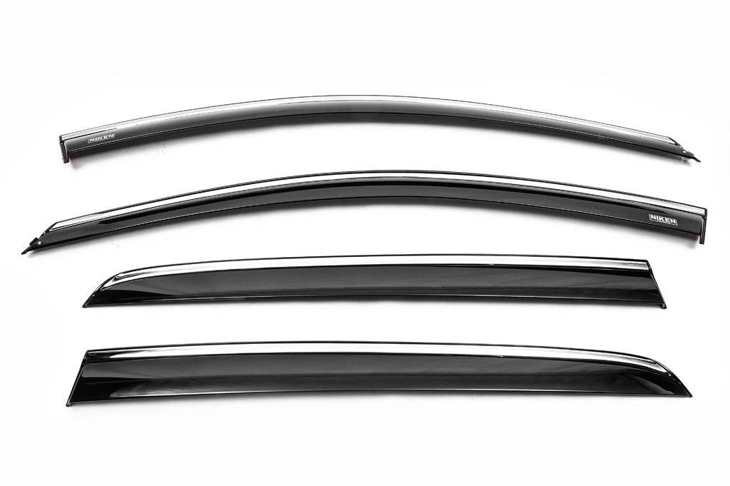 Window vents with chrome HB (4 PCs, Niken) for Volkswagen Golf 7/E-Golf - Reelken Auto