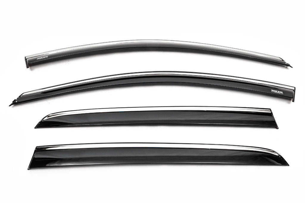 Window Deflectors with Chrome Trim HB (4 pcs, Niken) for Volkswagen Golf 7/E-Golf 2012-2020 - image 5
