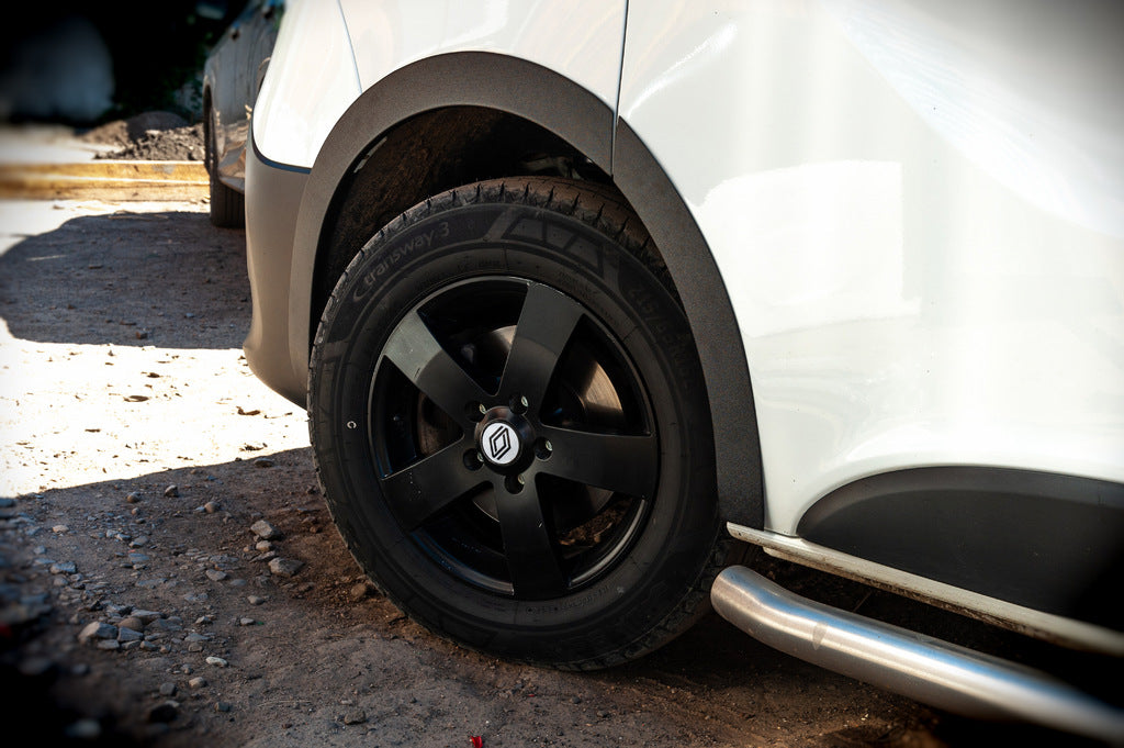 Fender flares (6 pcs, black, ABS) for Renault Trafic 2015- - image 11