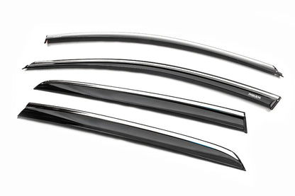 Window Deflectors with Chrome Trim HB (4 pcs, Niken) for Volkswagen Golf 7/E-Golf 2012-2020 - image 6