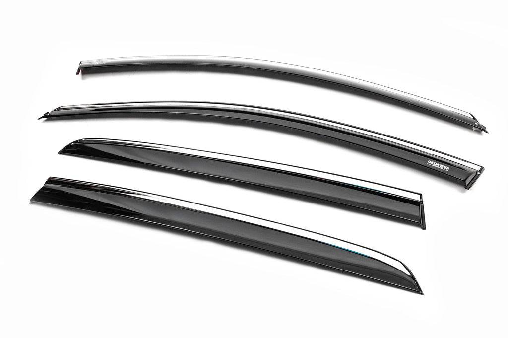 Window vents with chrome HB (4 PCs, Niken) for Volkswagen Golf 7/E-Golf - Reelken Auto