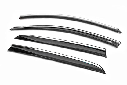 Window vents with chrome HB (4 PCs, Niken) for Volkswagen Golf 7/E-Golf - Reelken Auto