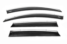 Window deflectors with chrome trim (4 pcs, Niken) for Renault Kadjar 2015-2022 - image 1