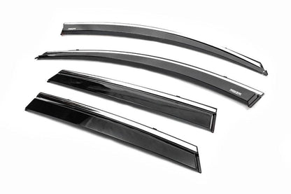 Window vents with chrome (4 PCs, Niken) for Renault Kadjar - Reelken Auto