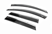Window deflectors with chrome trim (4 pcs, Niken) for Renault Kadjar 2015-2022 - image 2