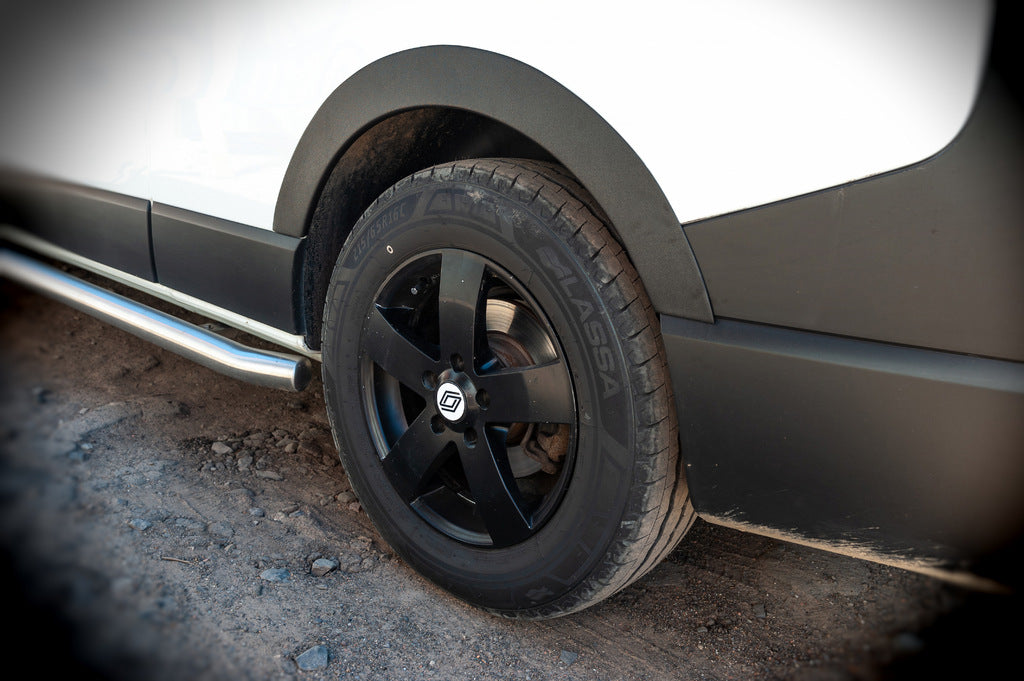 Fender flares (6 pcs, black, ABS) for Opel Vivaro 2015-2019 - image 12