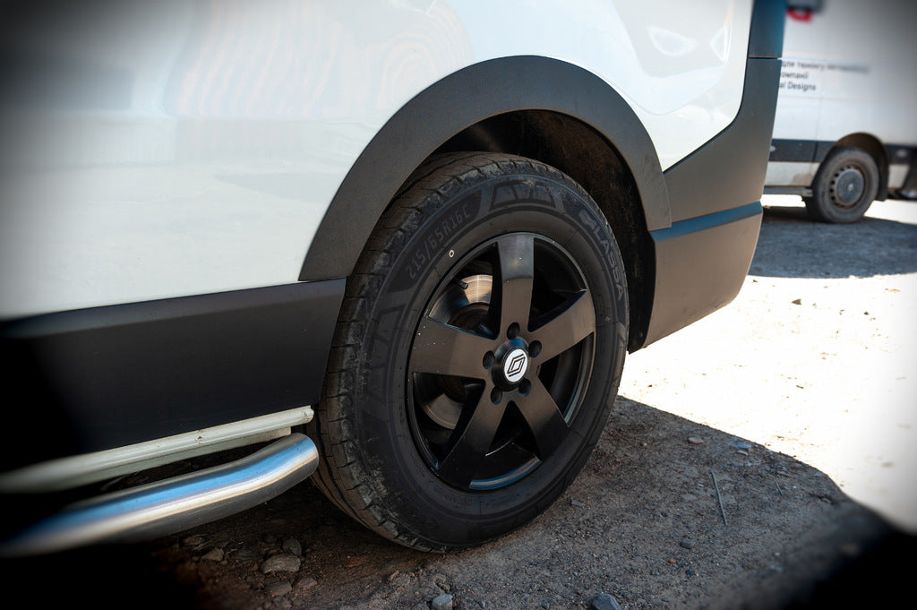 Fender flares (6 pcs, black, ABS) for Renault Trafic 2015- - image 13