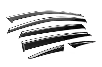 Window Deflectors with Chrome Trim Niken Luxury (6 pcs) for MG ZS 2017- - image 3