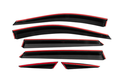 Window Deflectors with Chrome Trim Niken Luxury (6 pcs) for MG ZS 2017- - image 4