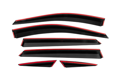 Window Deflectors with Chrome Trim Niken Luxury (6 pcs) for MG ZS 2017- - image 4