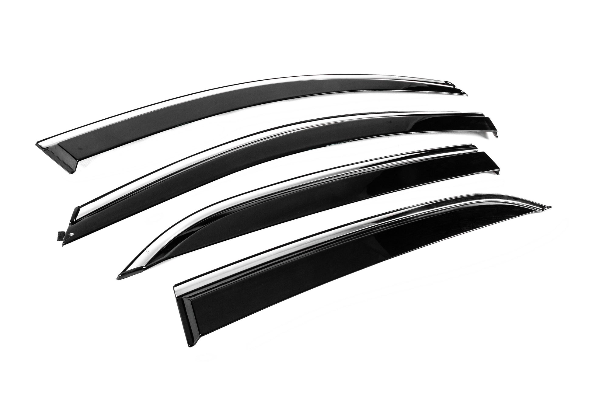 Window Deflectors with Chrome Trim Niken Luxury (4 pcs) for Chevrolet Equinox 2018-2025 - image 3