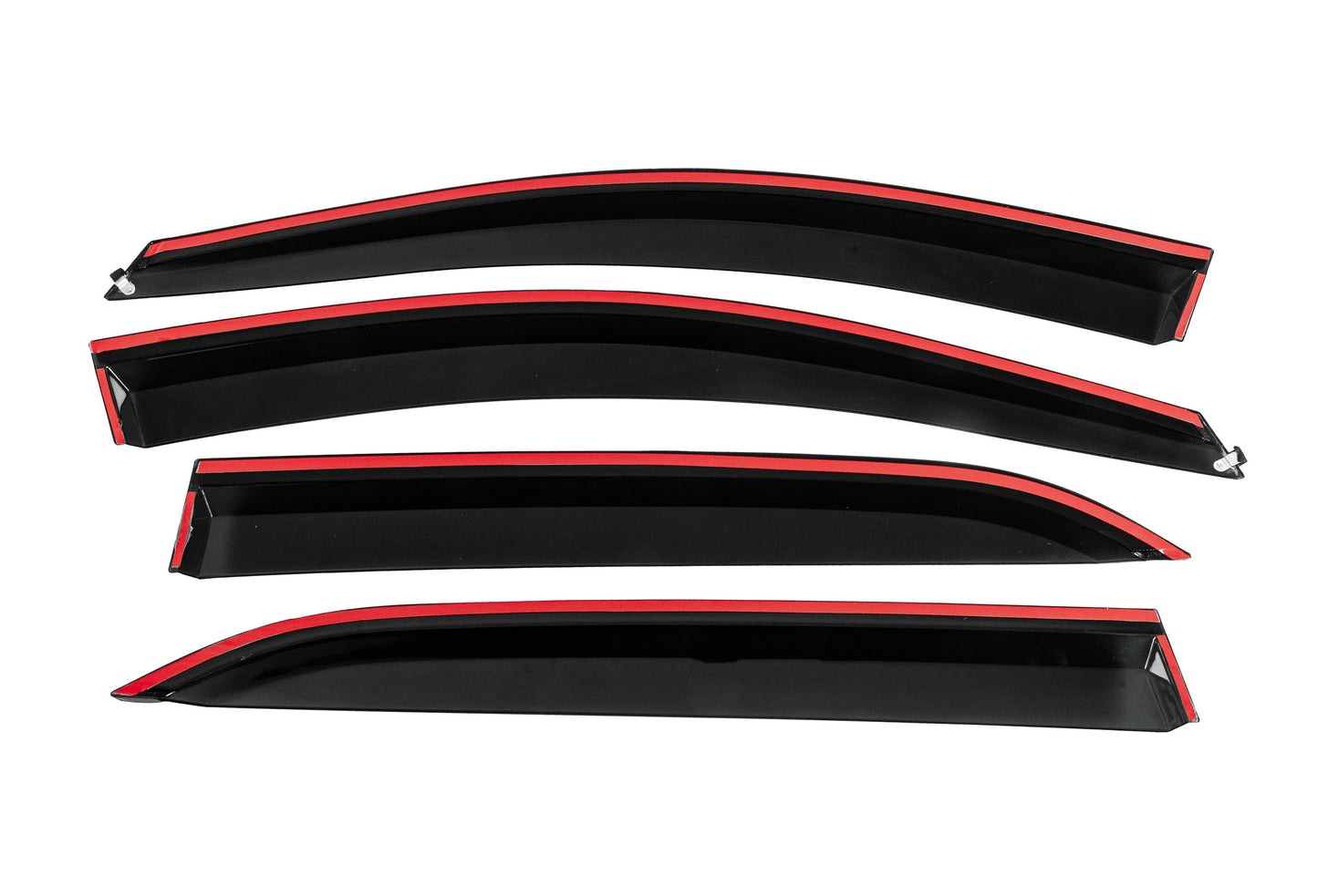 Window Deflectors with Chrome Trim Niken Luxury (4 pcs) for Chevrolet Equinox 2018-2025 - image 4