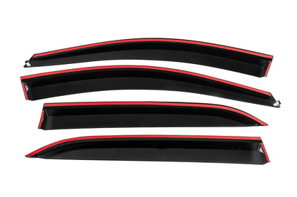 Window Deflectors with Chrome Trim Niken Luxury (4 pcs) for Chevrolet Equinox 2018-2025 - image 4