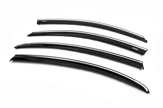 Window vents with chrome (4 PCs, Niken) for Fiat Tipo 2016↗ year - Reelken Auto