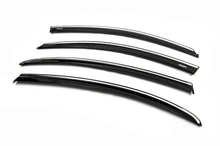 Window deflectors with chrome trim (4 pcs, Niken) for Fiat Tipo 2016- - image 2