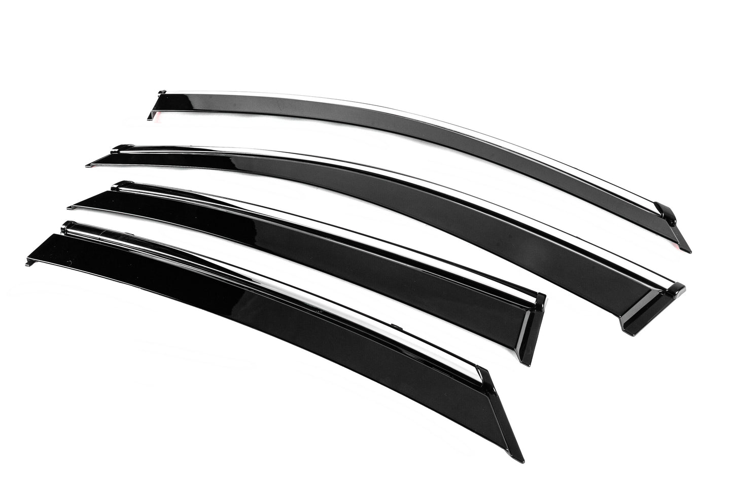 Window Deflectors with Chrome Trim Niken Luxury (4 pcs) for Hyundai Sonata DN8 2020- - image 2
