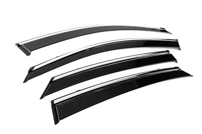 Window Deflectors with Chrome Trim Niken Luxury (4 pcs) for Hyundai Sonata DN8 2020- - image 3