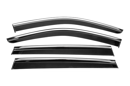 Window Deflectors with Chrome Trim Niken Luxury (4 pcs) for Skoda Kodiaq 2023- - image 1