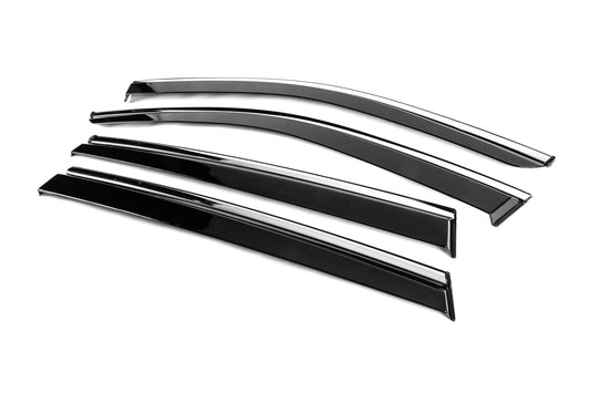 Window Deflectors with Chrome Trim Niken Luxury (4 pcs) for Skoda Kodiaq 2023- - image 2