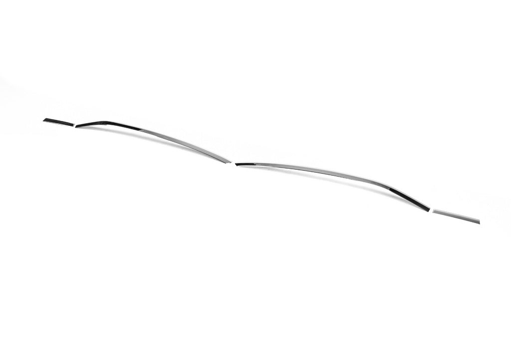 Front bumper grille trim 2019+ (3 pcs, stainless steel) for Volkswagen T6 2015-2024 - image 3