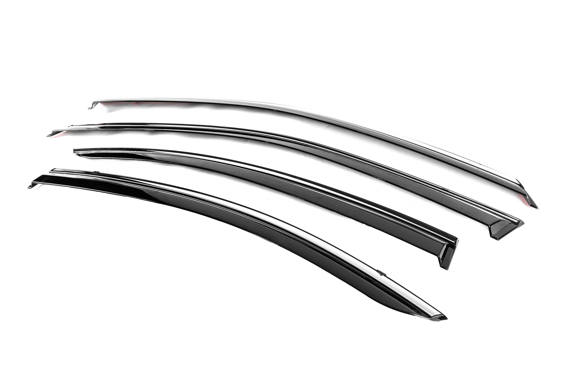 Window Deflectors with Chrome Trim Niken Luxury (4 pcs) for Lexus ES 2006-2011 - image 2