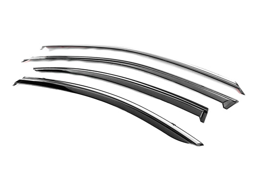 Window Deflectors with Chrome Trim Niken Luxury (4 pcs) for Lexus ES 2006-2011 - image 2