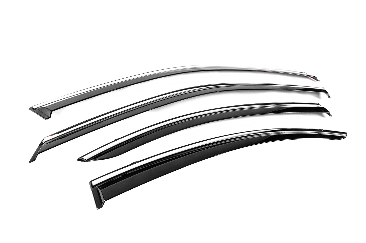 Window Deflectors with Chrome Trim Niken Luxury (4 pcs) for Lexus ES 2006-2011 - image 3