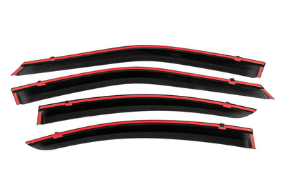 Window Deflectors with Chrome Trim Niken Luxury (4 pcs) for Lexus ES 2006-2011 - image 4