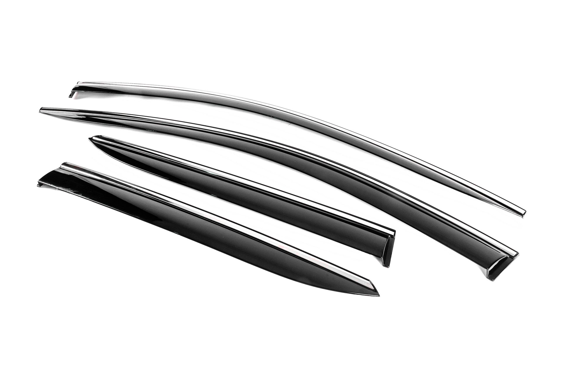 Window Deflectors with Chrome Trim Niken Luxury (2021-2023, 4 pcs) for Kia Niro 2022– - image 2
