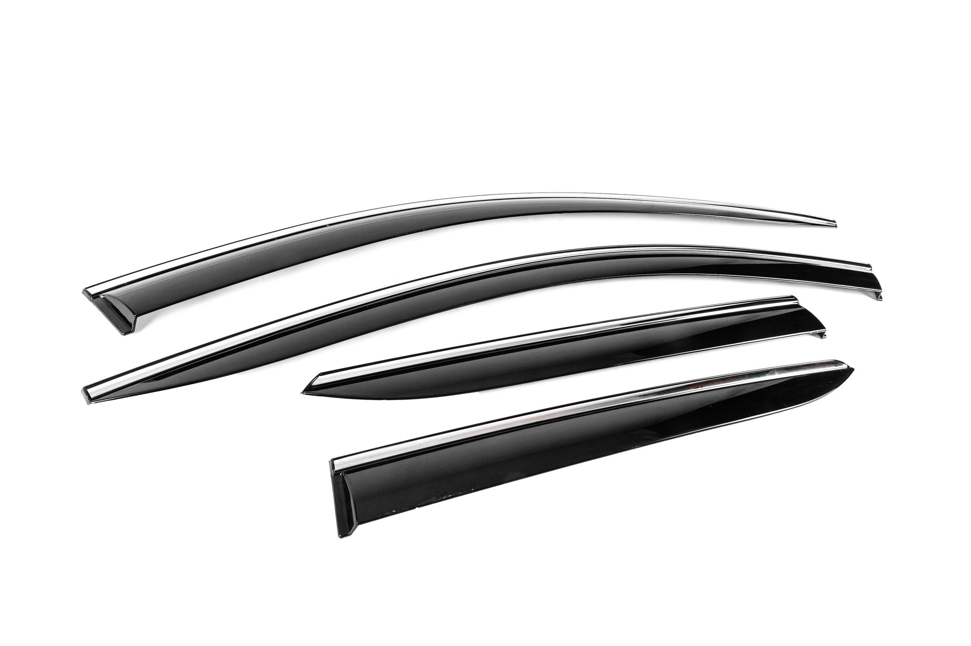 Window Deflectors with Chrome Trim Niken Luxury (2021-2023, 4 pcs) for Kia Niro 2022– - image 3