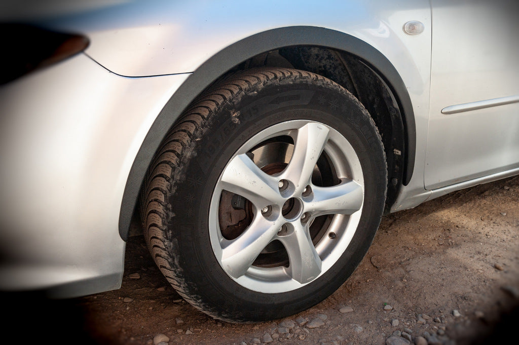 Fender Flares (SD-SW) (4 pcs, black, ABS plastic) for Mazda 6 2003-2008 - image 6